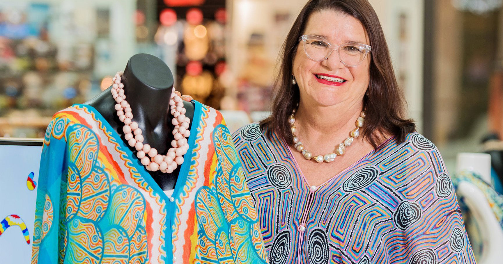 Mainie Founder and silk top