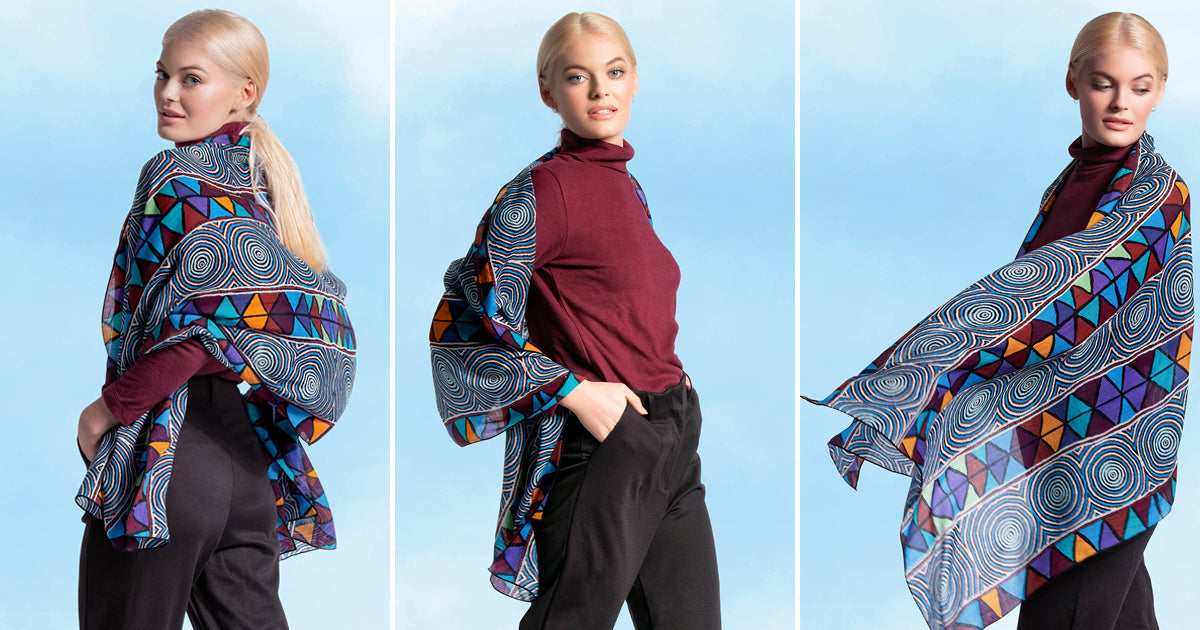 “Desert Journey Dreaming” Wool Scarf