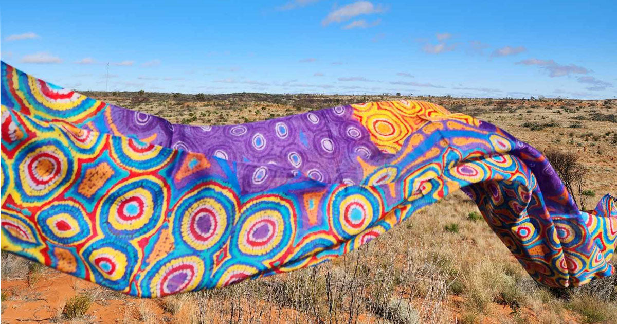 Silk Scarf, Aboriginal Art