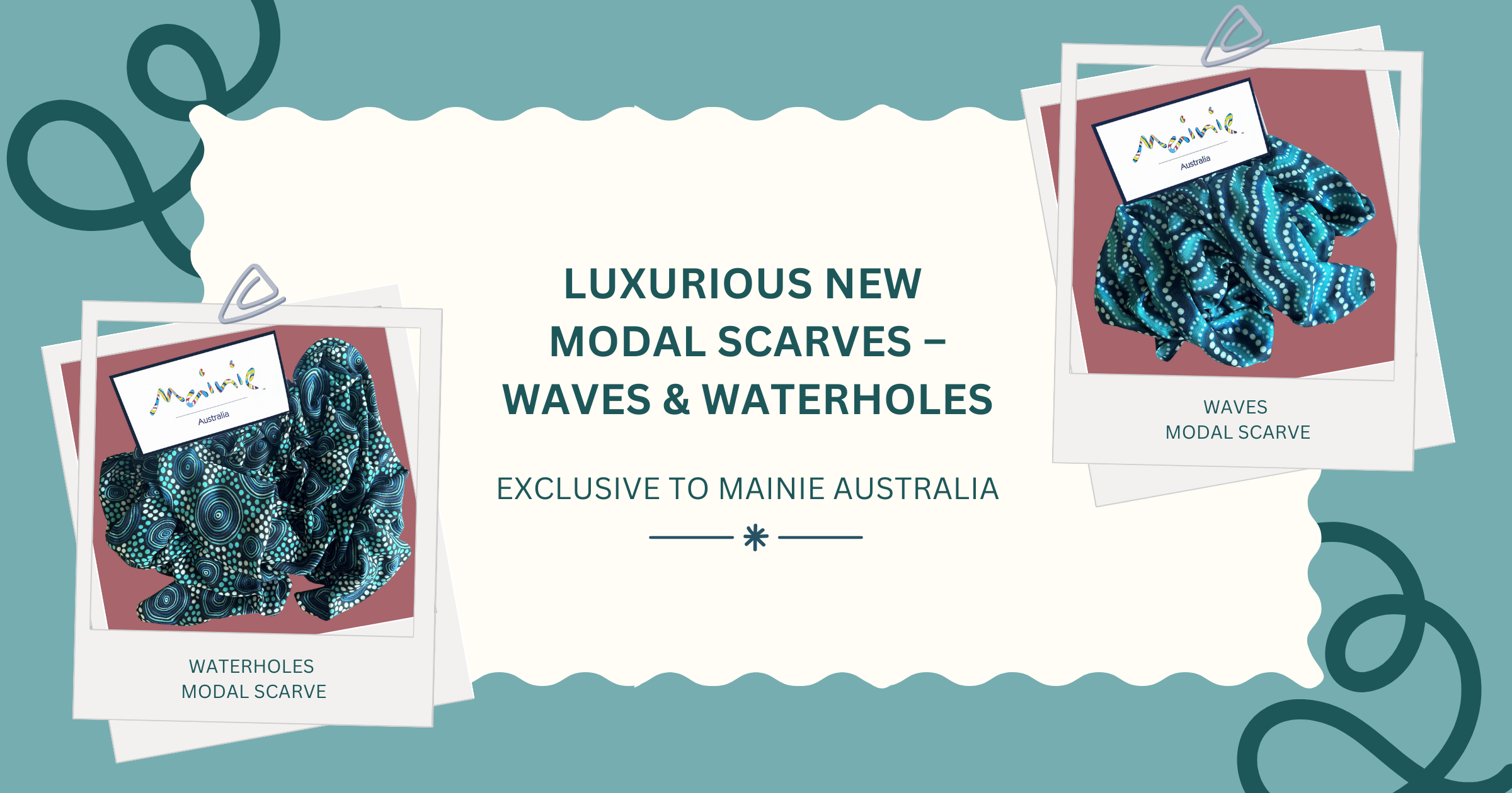 LUXURIOUS NEW MODAL SCARVES – WAVES & WATERHOLES