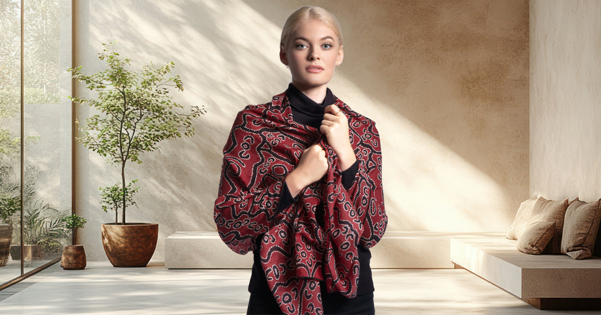 wool scarves, mainie australia
