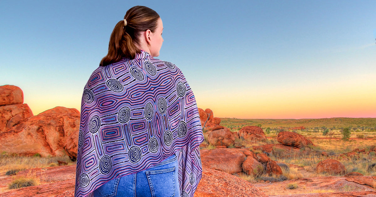 Women's Journey Silk Scarf