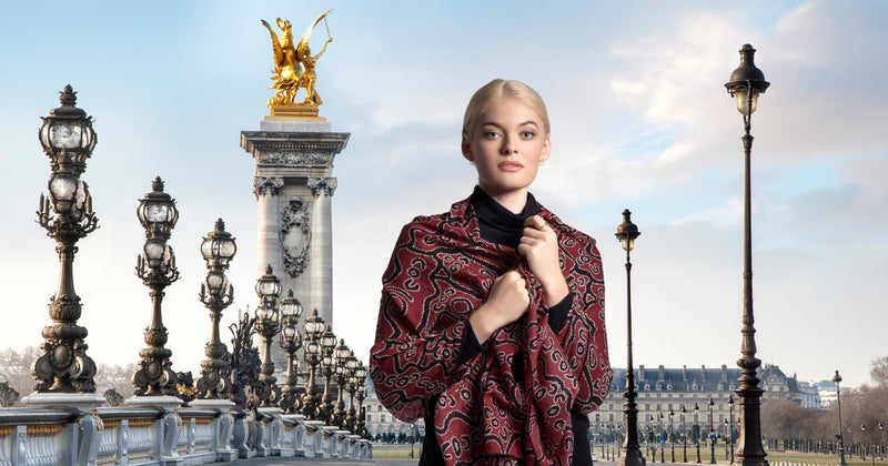 Paris Travel Style Wool Scarf Fashion 