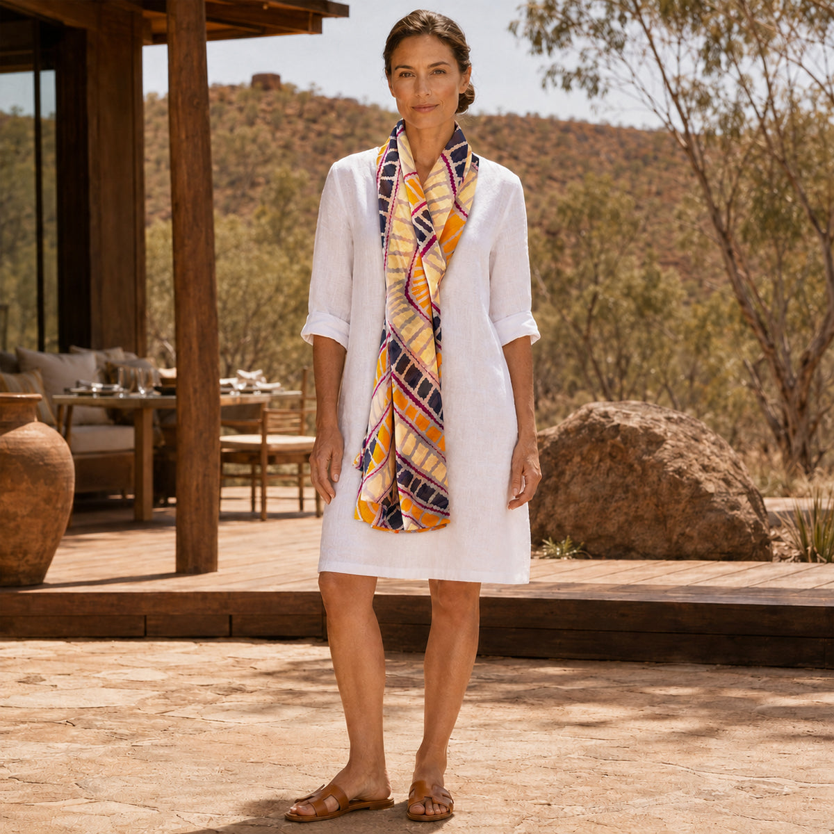 Desert Country | Silk Scarf
