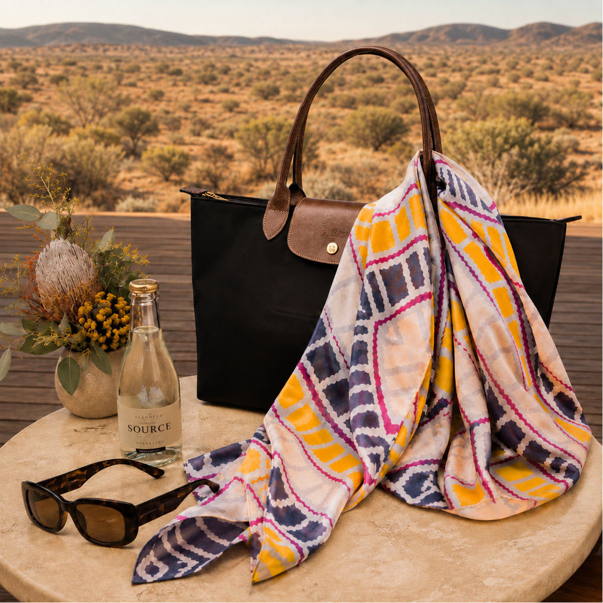 Desert Country | Silk Scarf