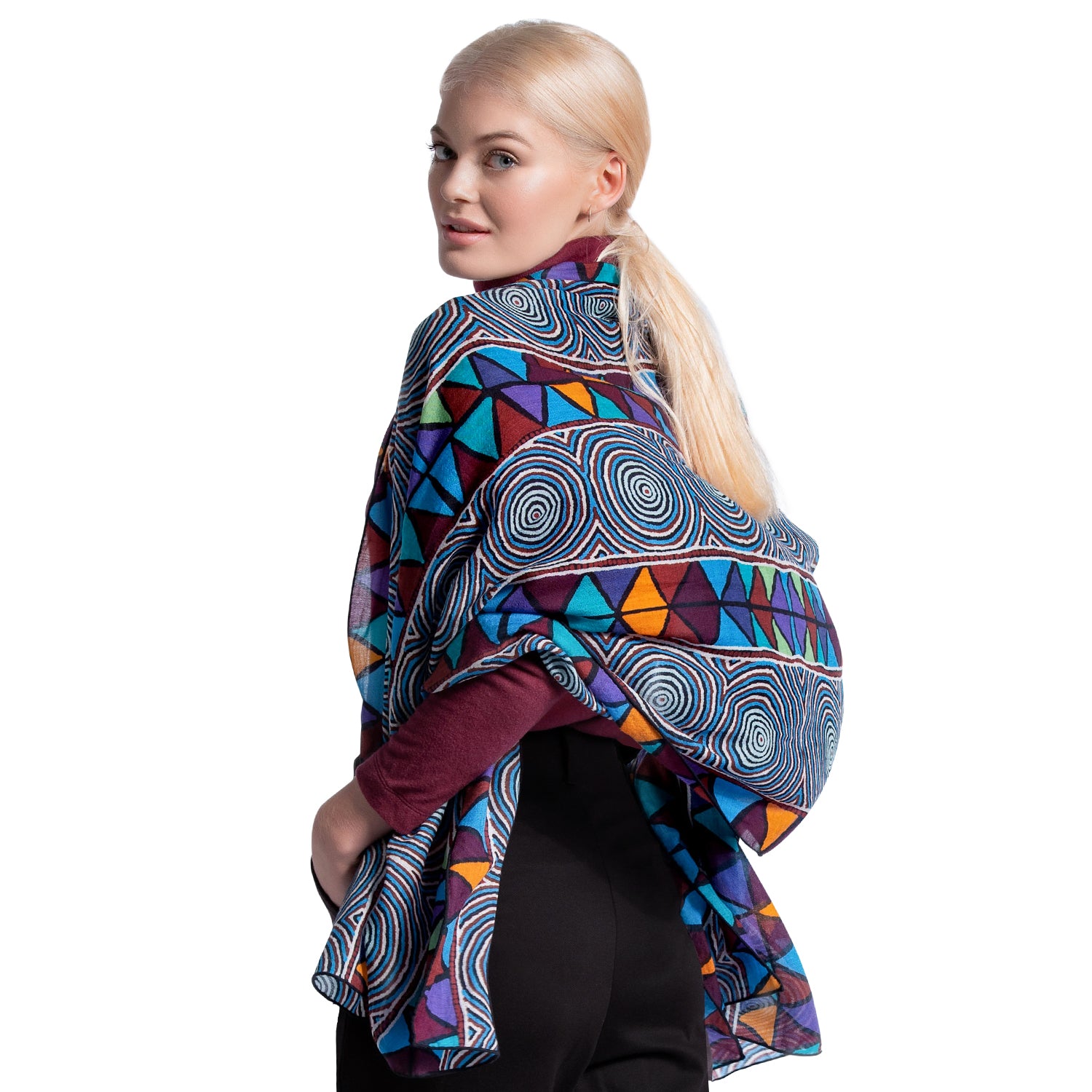 Aboriginal art scarf