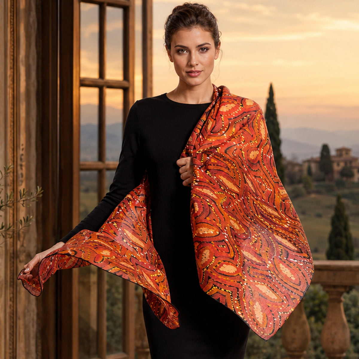 Red Earth | Wool Scarf