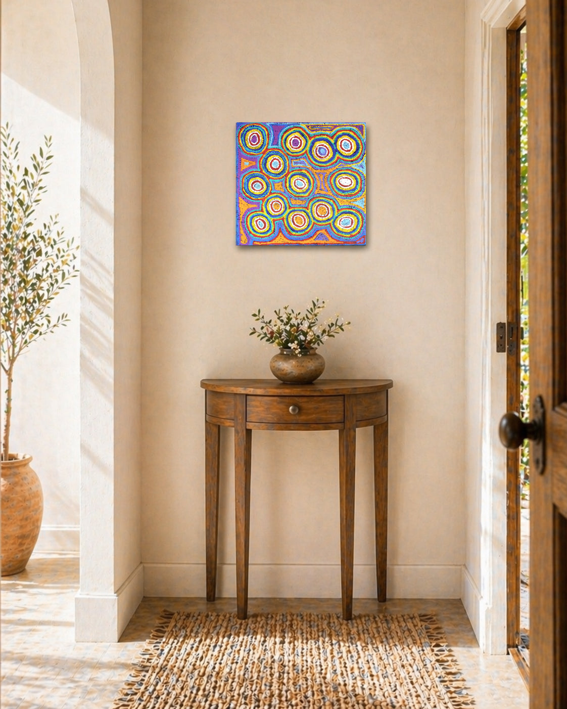 Desert Rain Dreaming | Aboriginal Artwork Painting