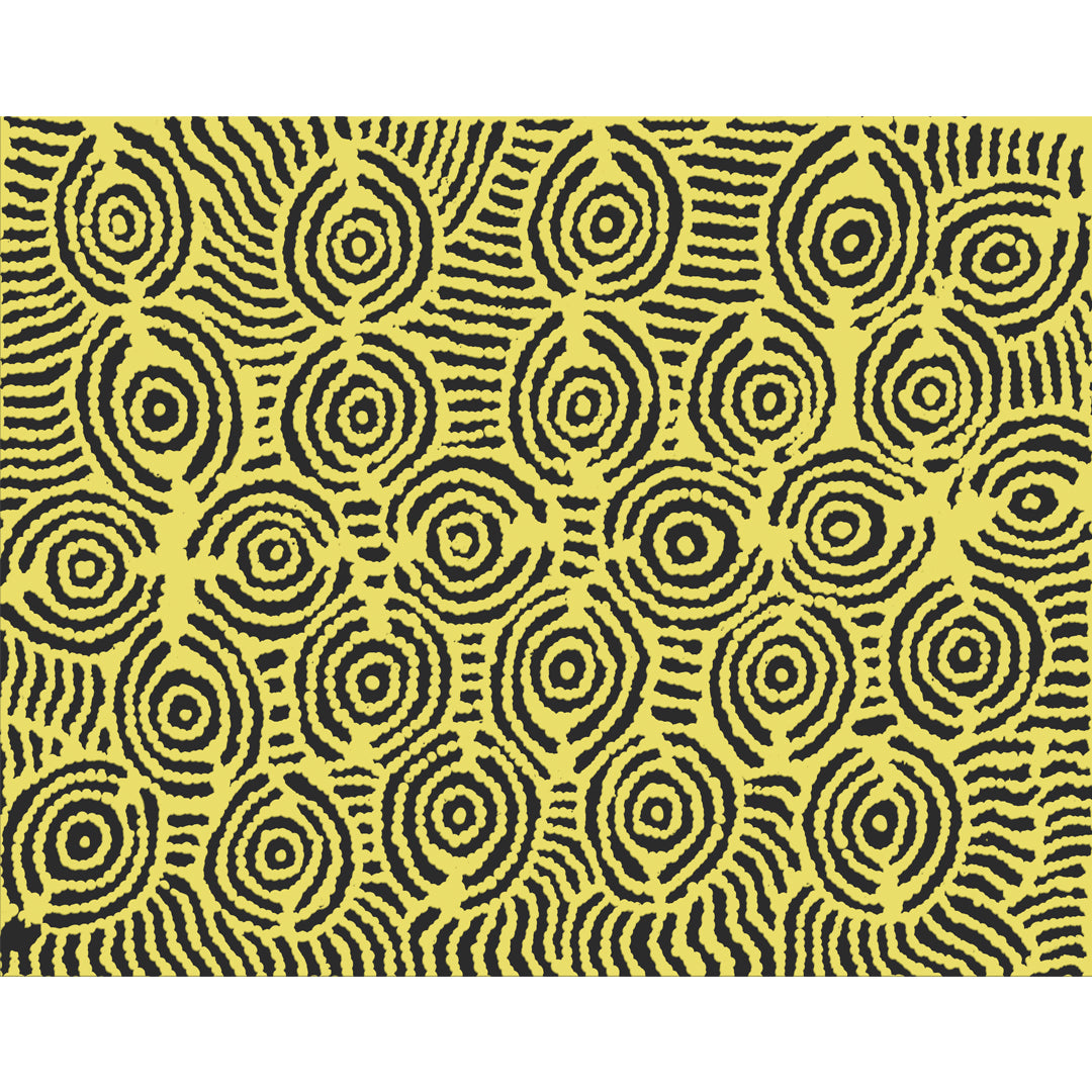 Evelyn Nampijinpa Daniels's Acrylic Canvas Painting