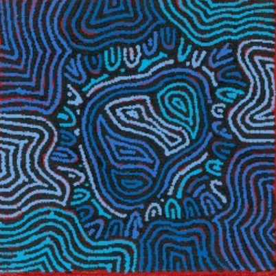 Kristy Anne Napanangka Martin's Acrylic Canvas Painting