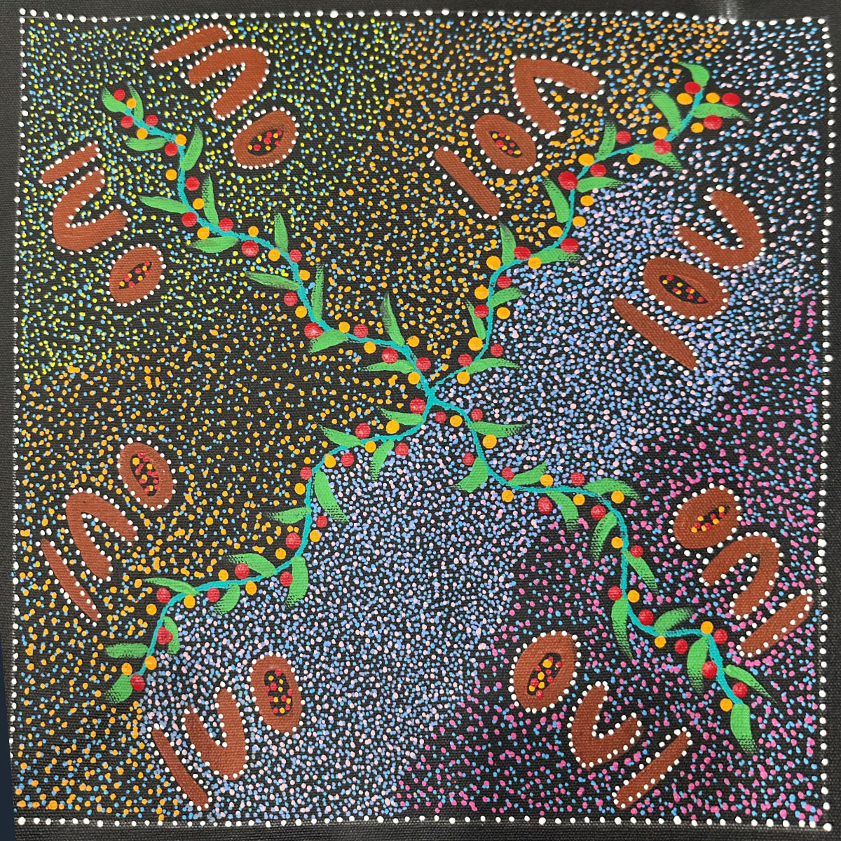 Ntyemeny (Ruby Saltbush) | Aboriginal Artwork Painting