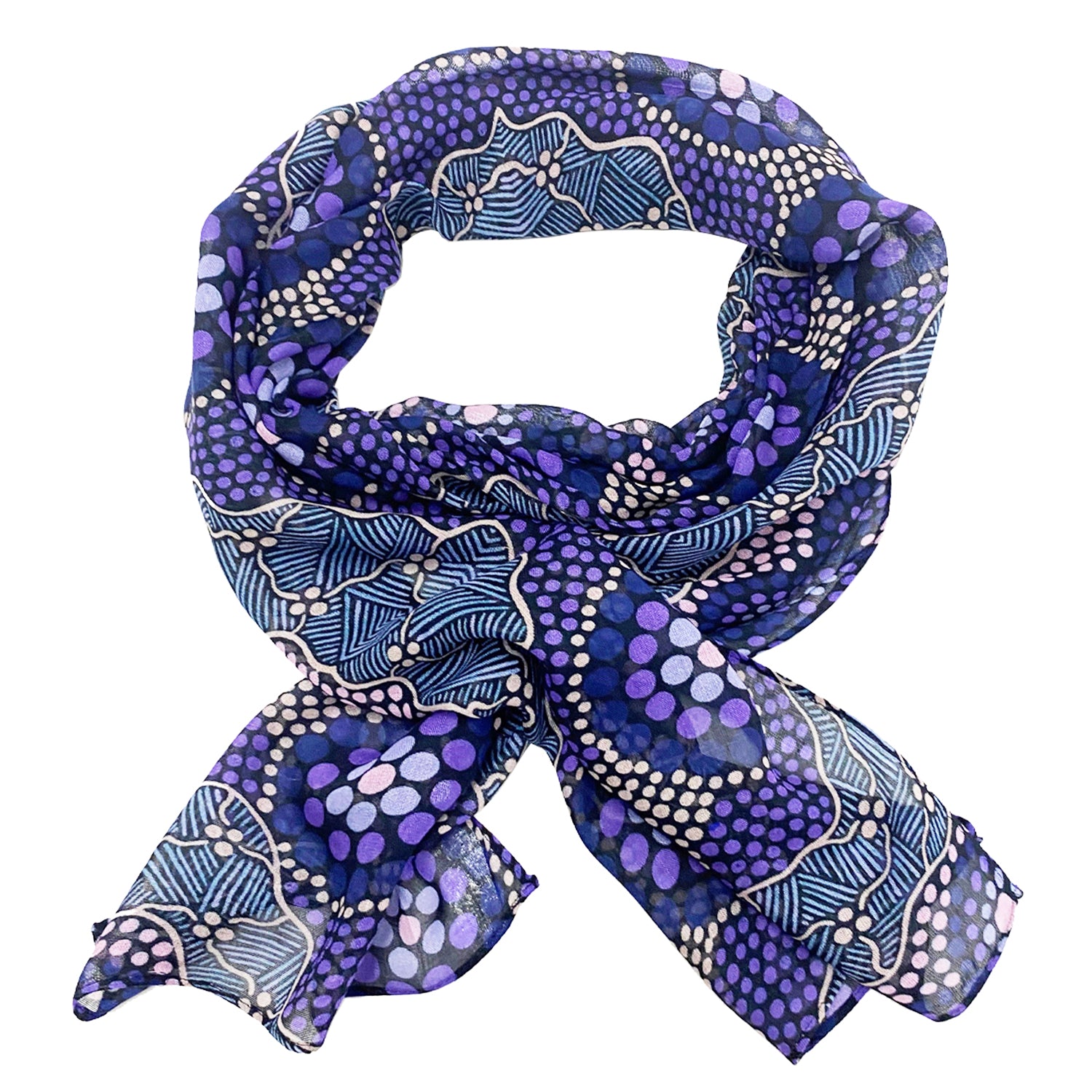 Purple Connections Modal Scarf