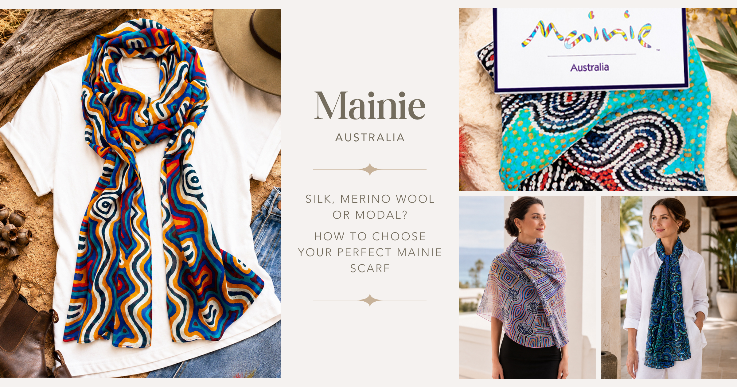 Mainie Australia, Aboriginal Art Scarves