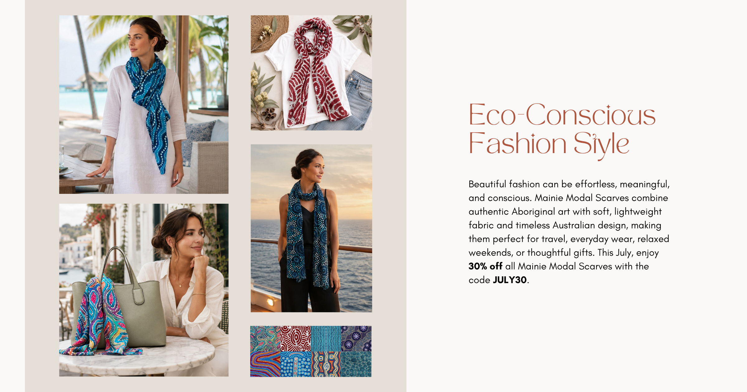 Eco-Conscious Fashion Style: Discover Mainie Modal Scarves