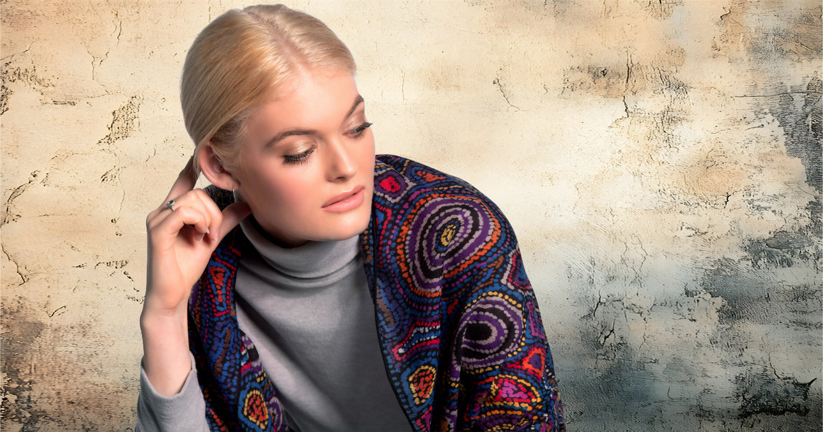 Mainie Australia, Rock Pools Wool Scarf