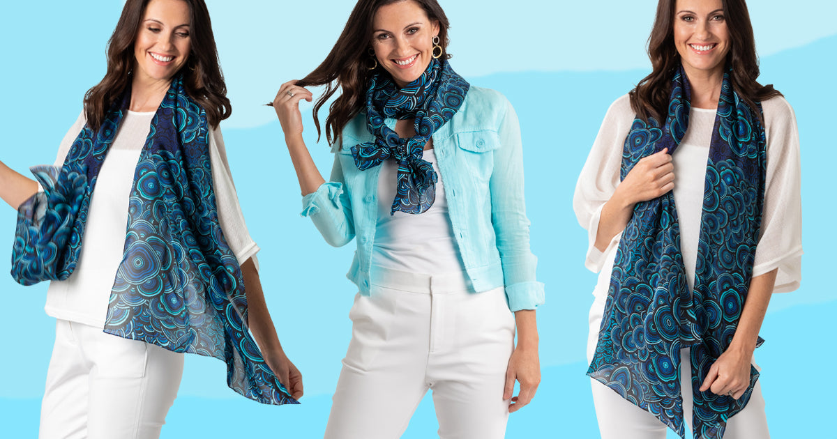 Storm Cloud Dreaming Silk Scarf