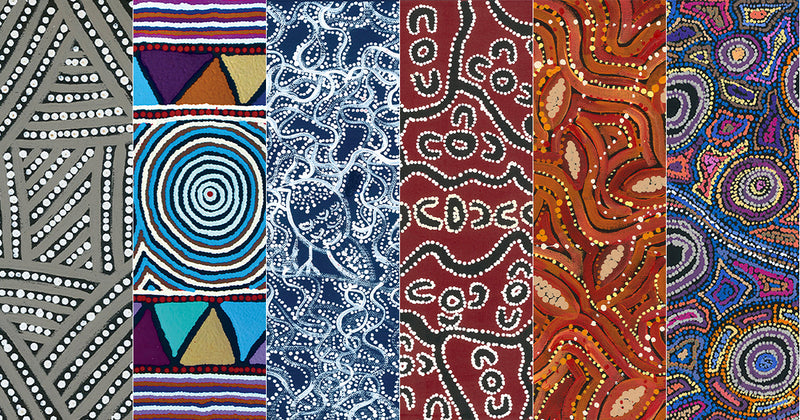 aboriginal art ethical australian luxury fashion merino wool scarf indigenous women artists