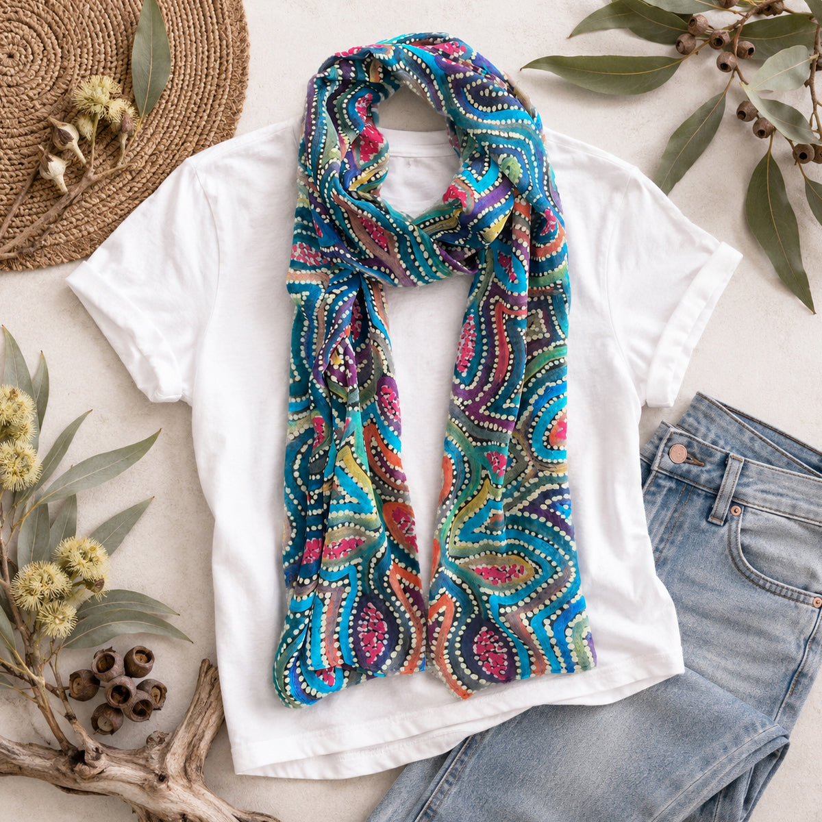 Cockatoo Creek | Modal Scarf