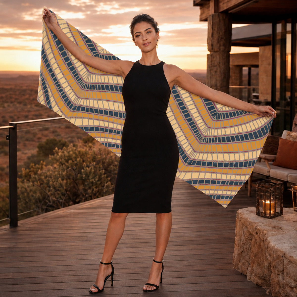 Desert Country | Silk Scarf