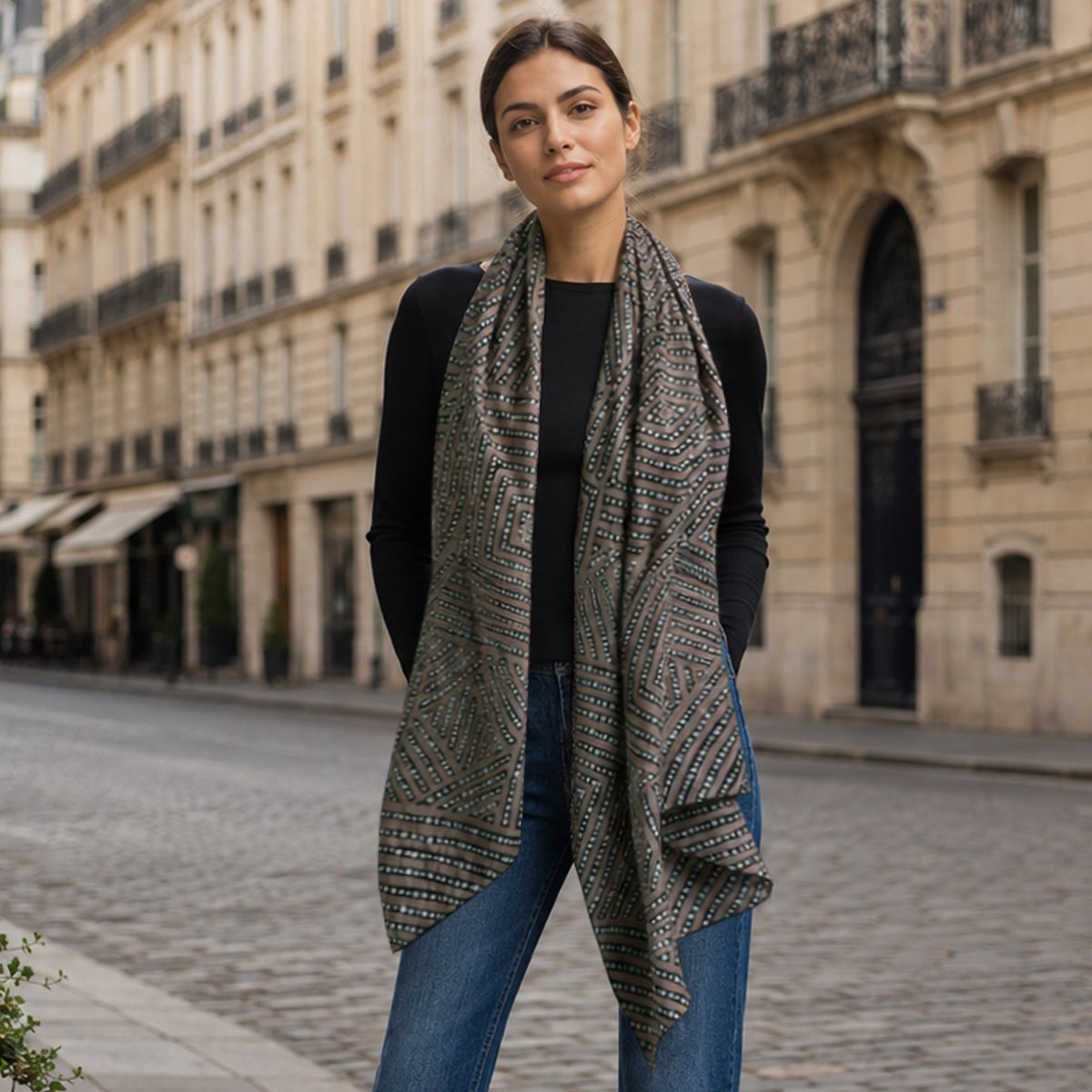 Desert Tracks | Wool Scarf