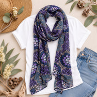 Purple Connections | Modal Scarf