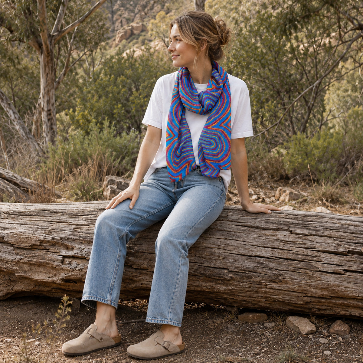 Fire & Rain | Modal Scarf