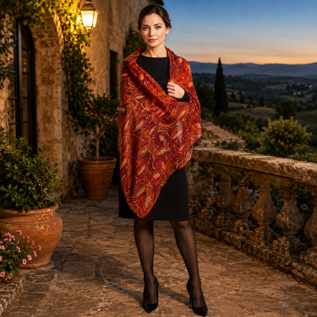 Red Earth | Wool Scarf
