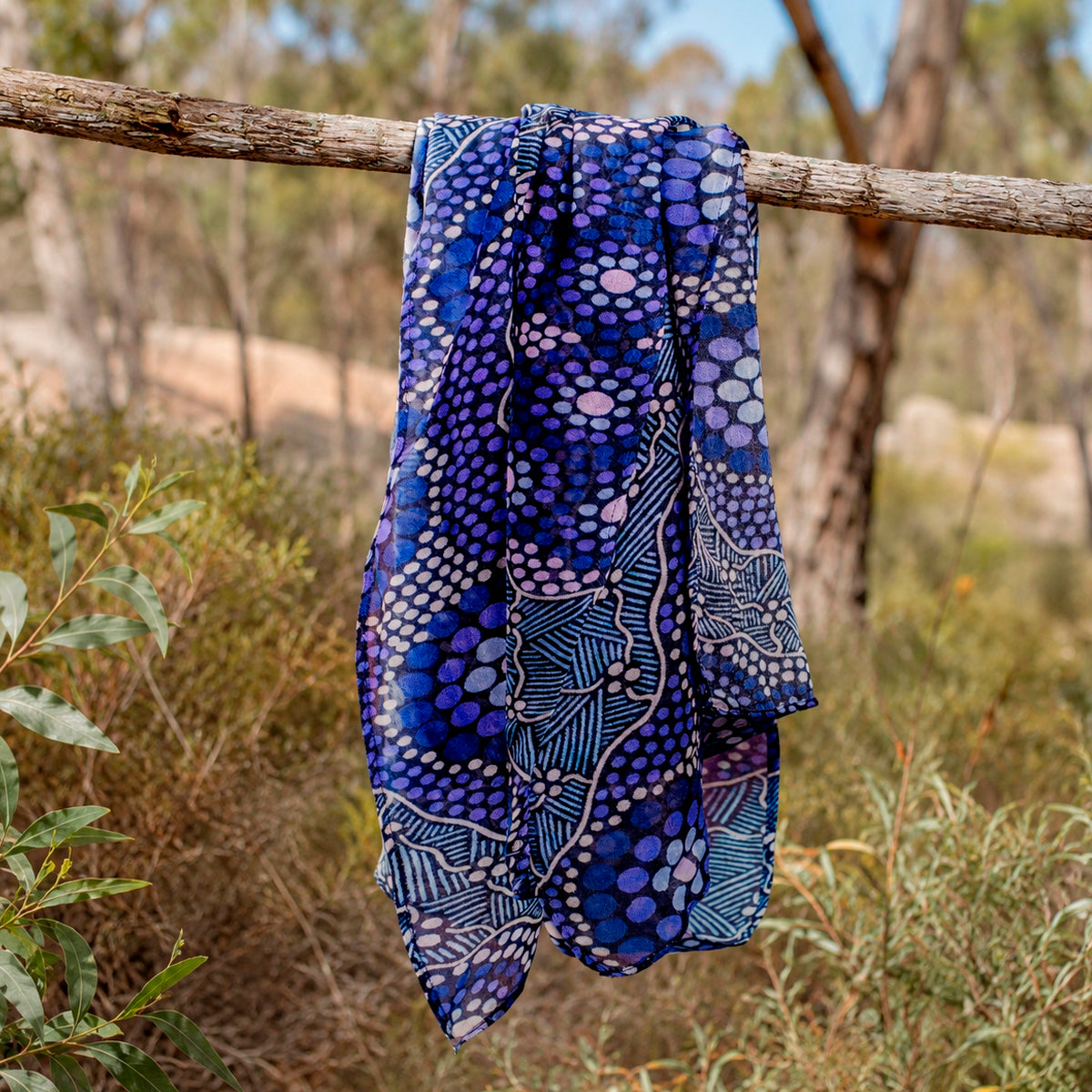 Purple Connections | Modal Scarf