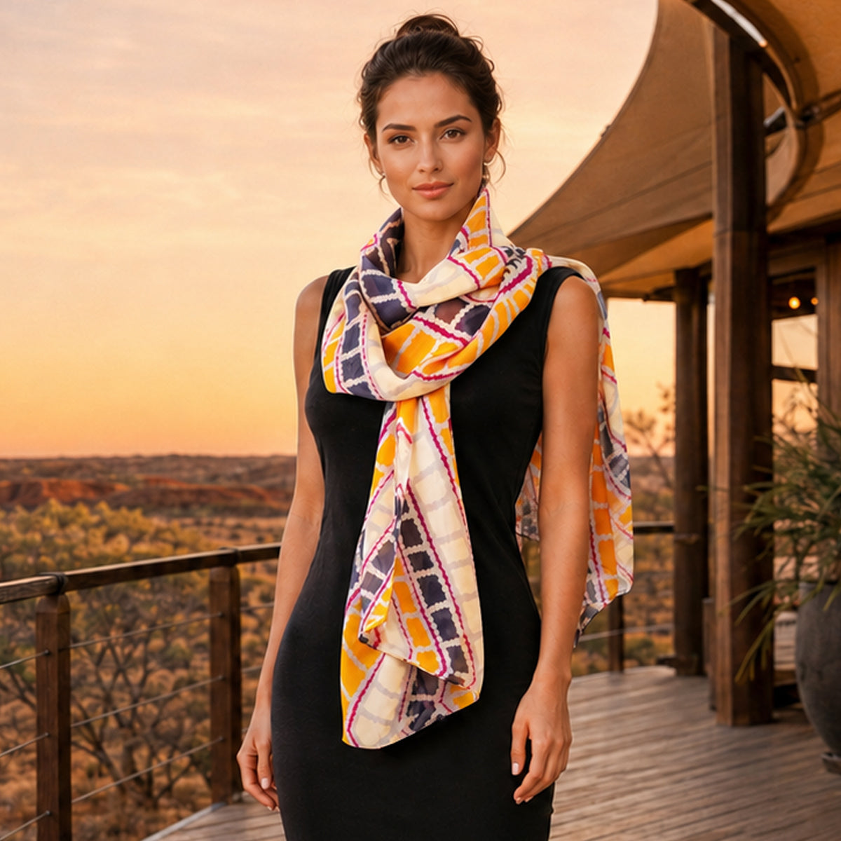 Desert Country | Silk Scarf
