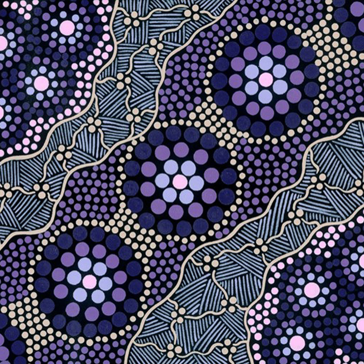 Purple Connections | Modal Scarf