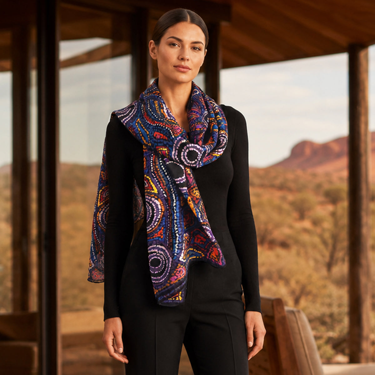 Rock Pools | Wool Scarf