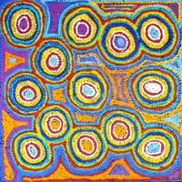 Desert Rain Dreaming | Aboriginal Artwork Painting