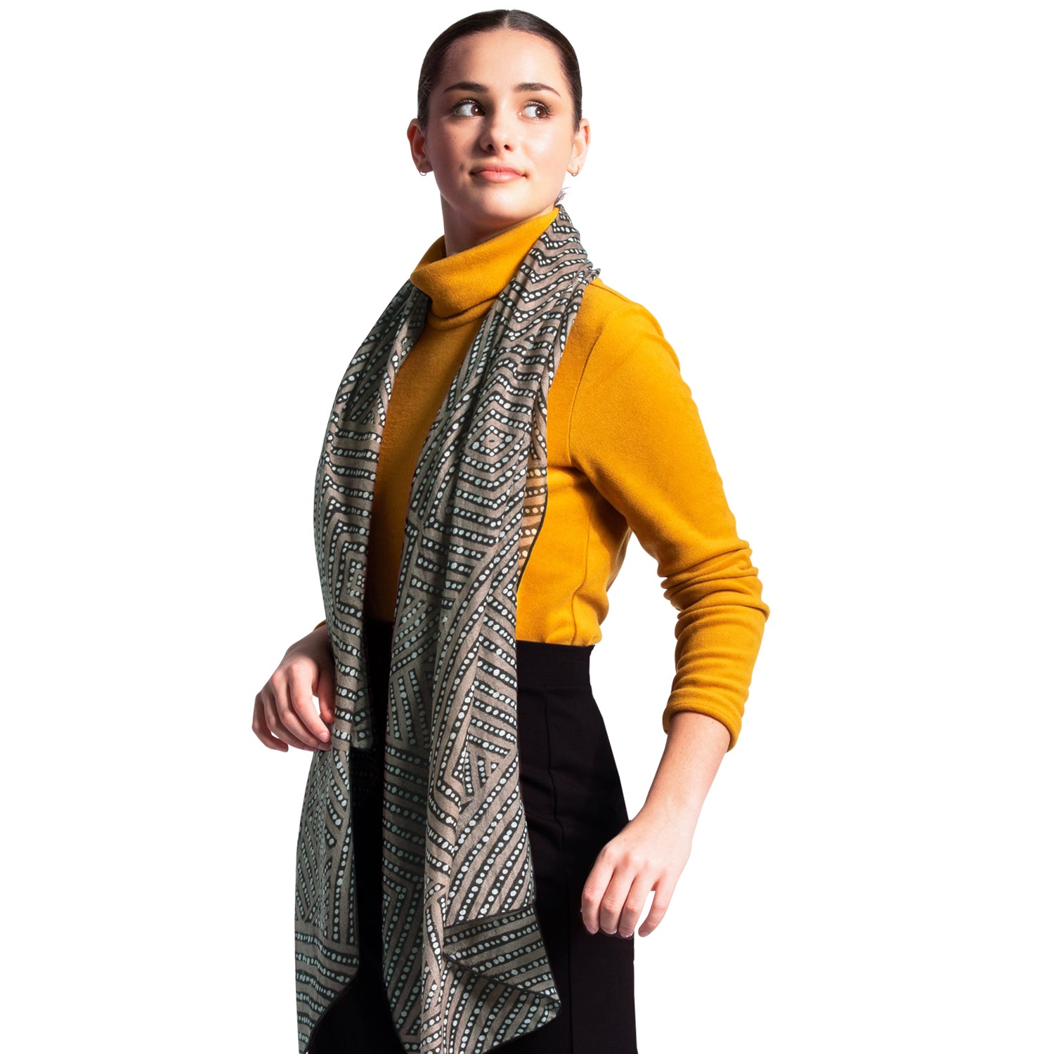 Desert Tracks Dreaming Wool Scarf