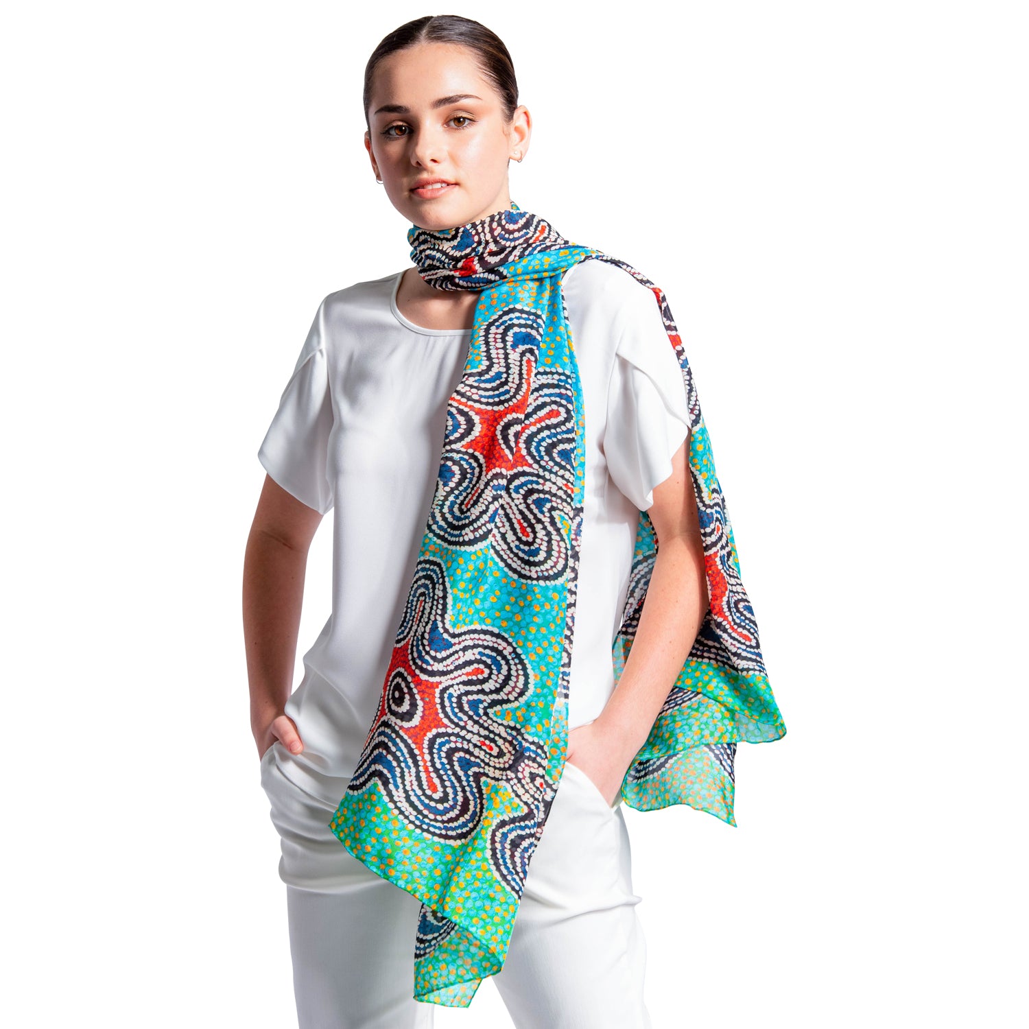 Medicine Tree Dreaming Pure Silk Scarf