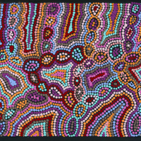 Desert Fringe-rush Seed Dreaming | Aboriginal Artwork Painting
