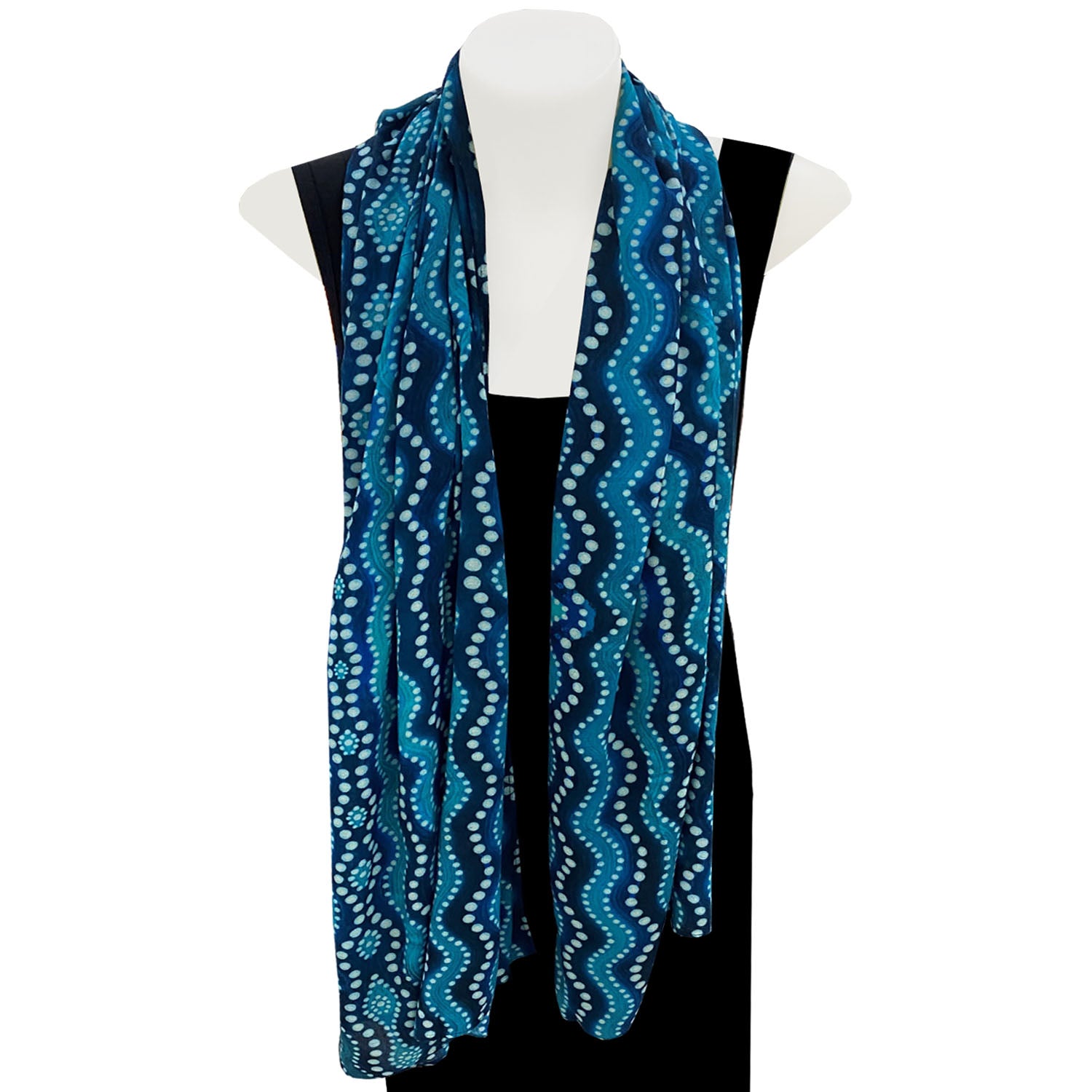 Waves Modal Large Scarf