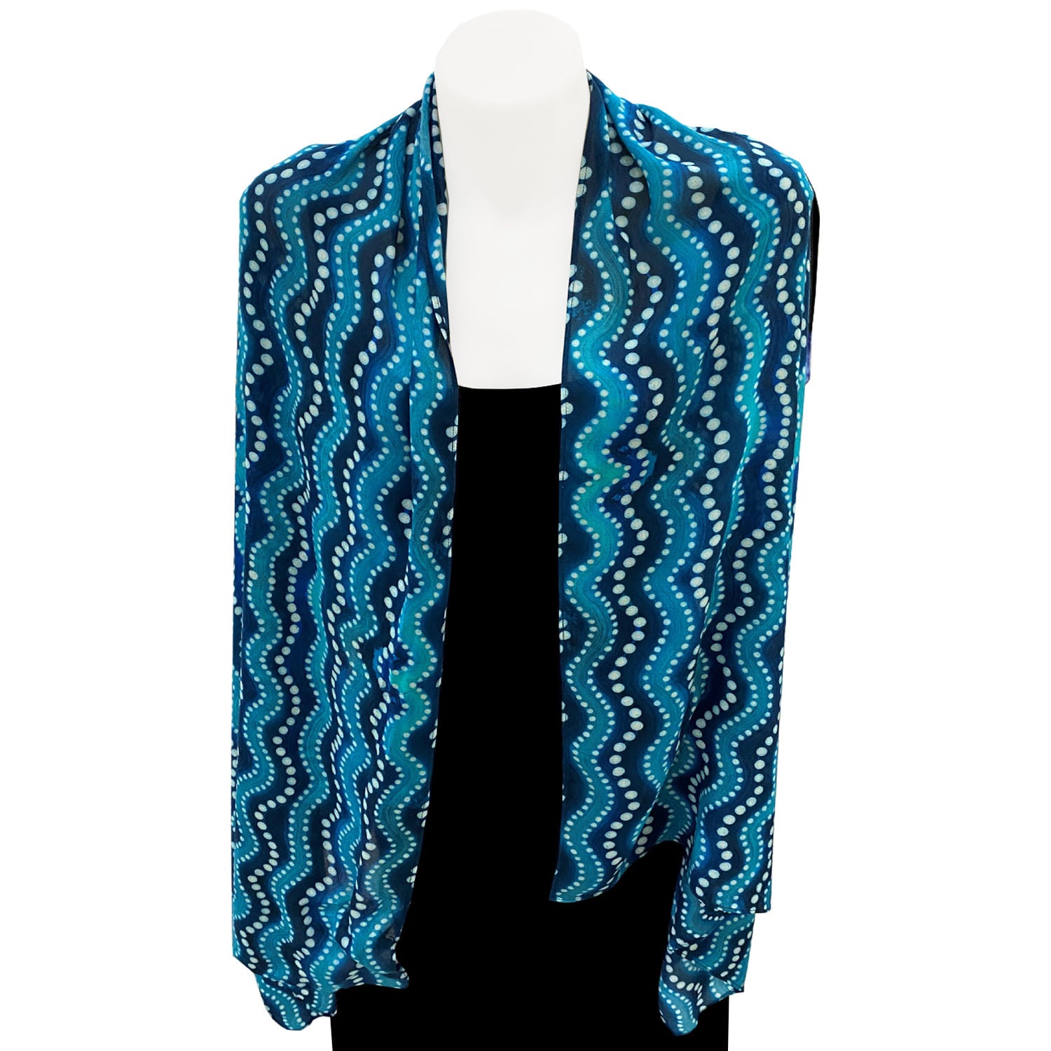 Waves Modal Large Scarf