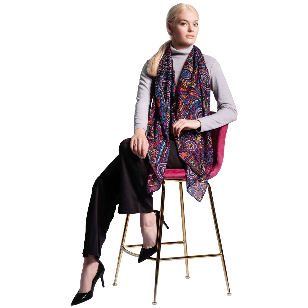 merino wool neck scarf